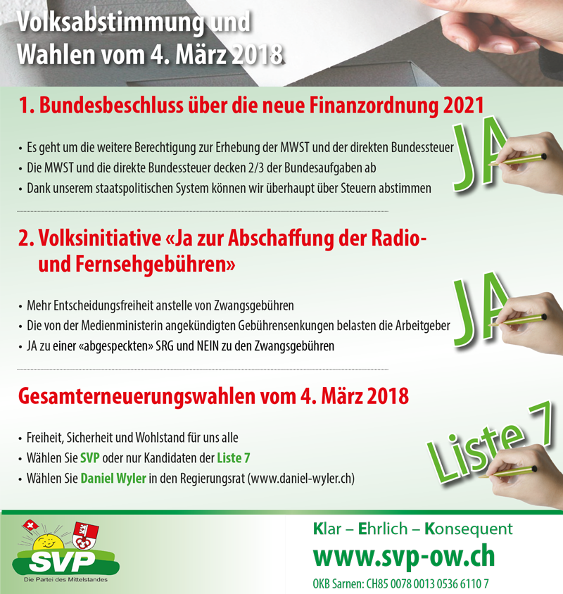20180304 Abstimmungsparolen