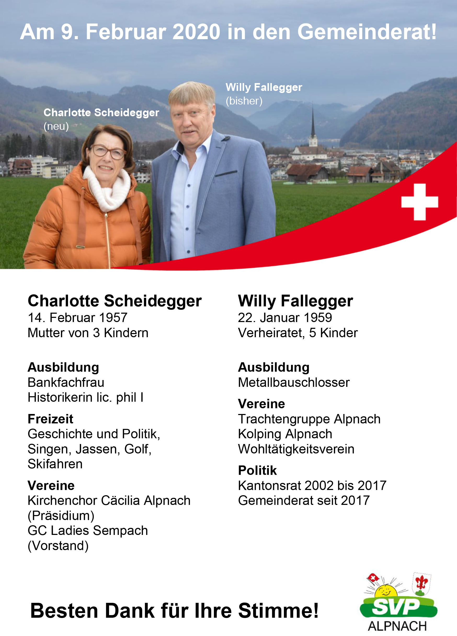 Flyer Gemeinderatswahlen Alpnach 2020